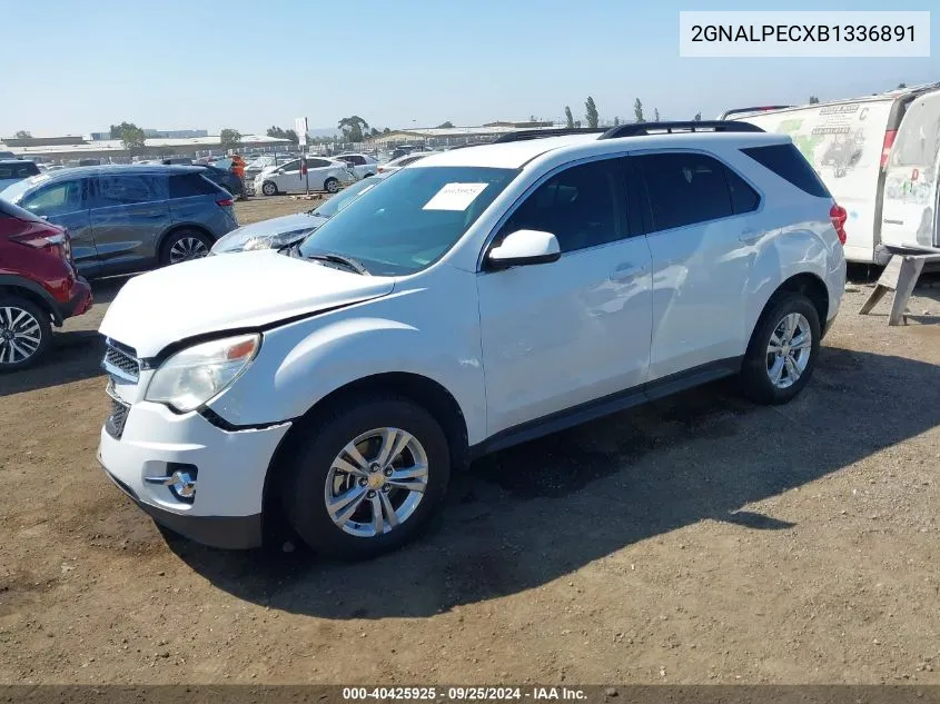 2011 Chevrolet Equinox 2Lt VIN: 2GNALPECXB1336891 Lot: 40425925