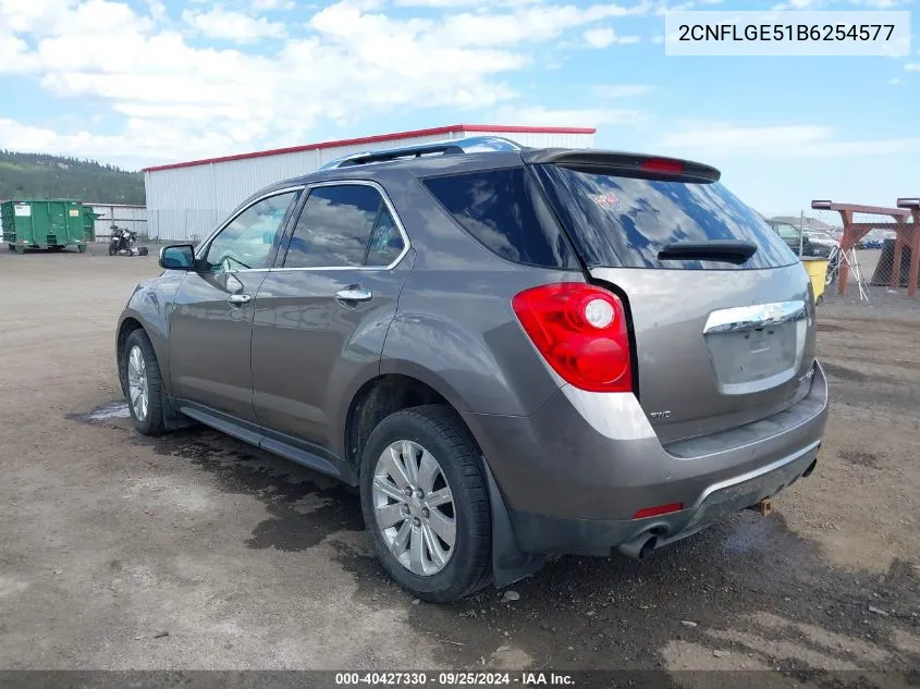 2011 Chevrolet Equinox Ltz VIN: 2CNFLGE51B6254577 Lot: 40427330