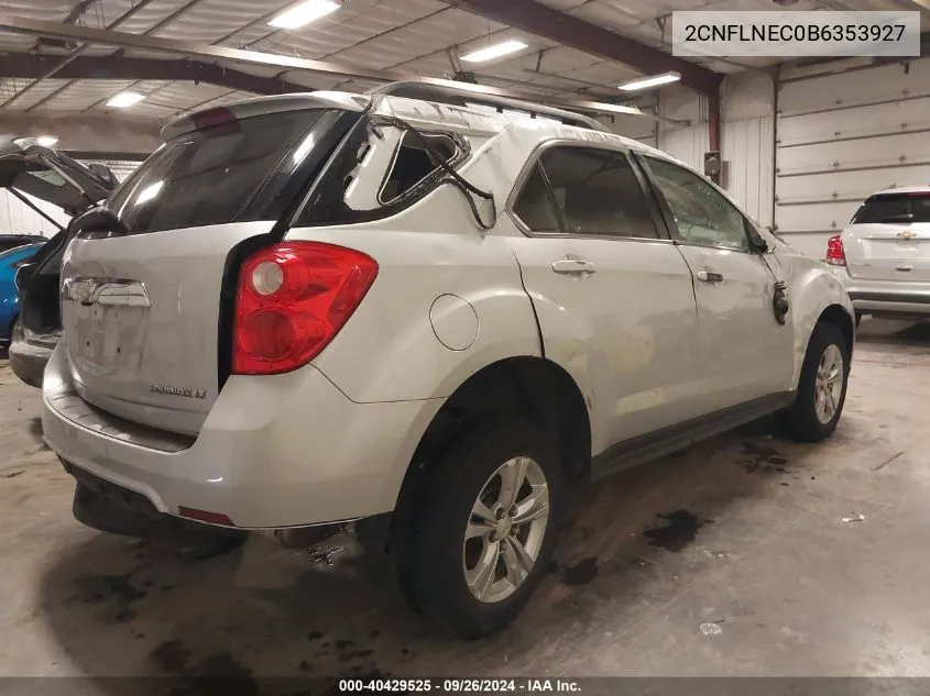 2011 Chevrolet Equinox 2Lt VIN: 2CNFLNEC0B6353927 Lot: 40429525