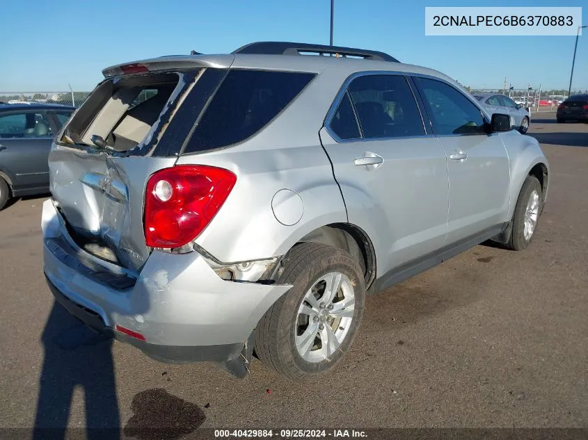 2011 Chevrolet Equinox 2Lt VIN: 2CNALPEC6B6370883 Lot: 40429884