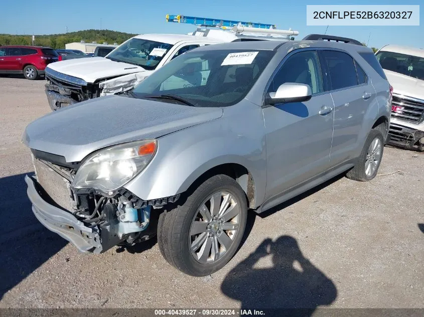 2011 Chevrolet Equinox 2Lt VIN: 2CNFLPE52B6320327 Lot: 40439527