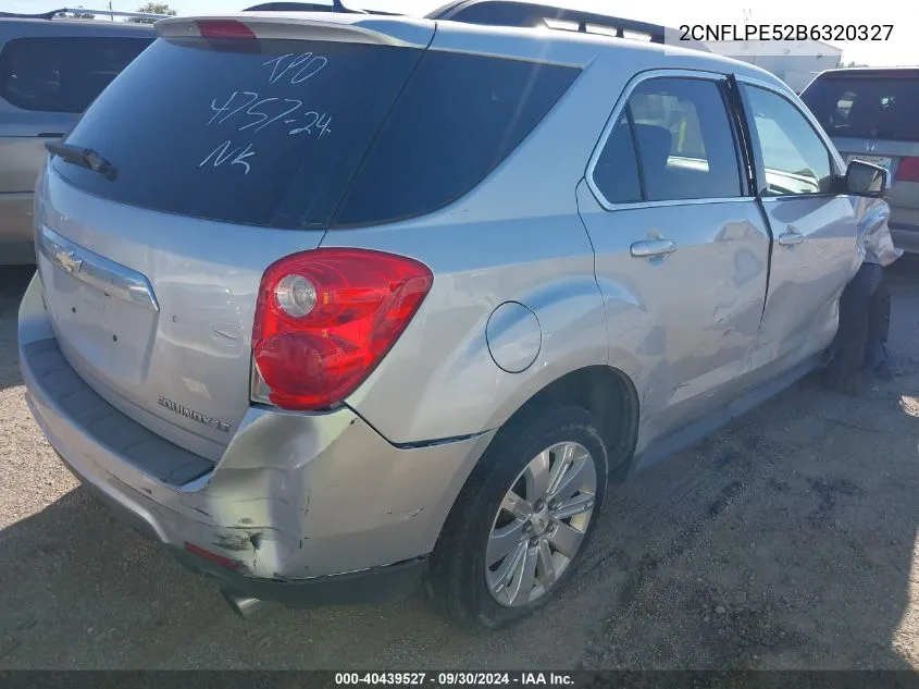 2011 Chevrolet Equinox 2Lt VIN: 2CNFLPE52B6320327 Lot: 40439527