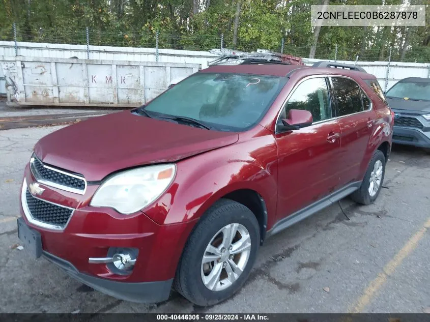 2011 Chevrolet Equinox 1Lt VIN: 2CNFLEEC0B6287878 Lot: 40446301