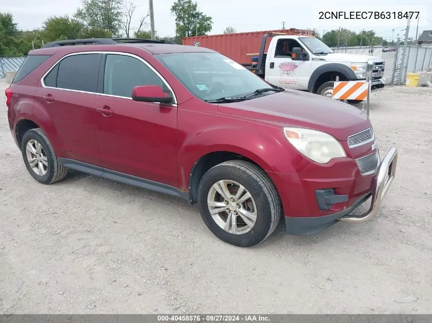 2011 Chevrolet Equinox 1Lt VIN: 2CNFLEEC7B6318477 Lot: 40458576