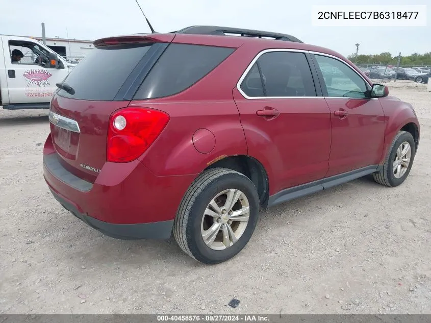 2011 Chevrolet Equinox 1Lt VIN: 2CNFLEEC7B6318477 Lot: 40458576