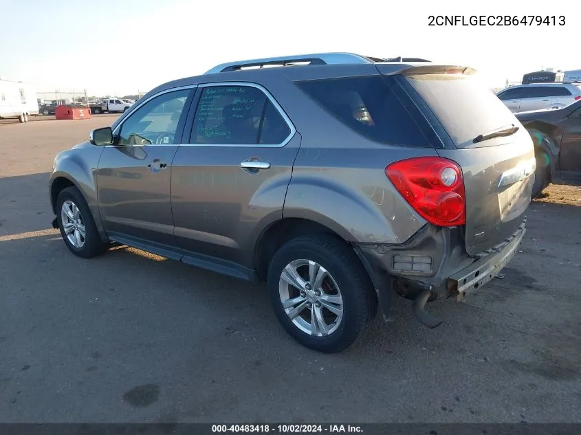 2011 Chevrolet Equinox Ltz VIN: 2CNFLGEC2B6479413 Lot: 40483418