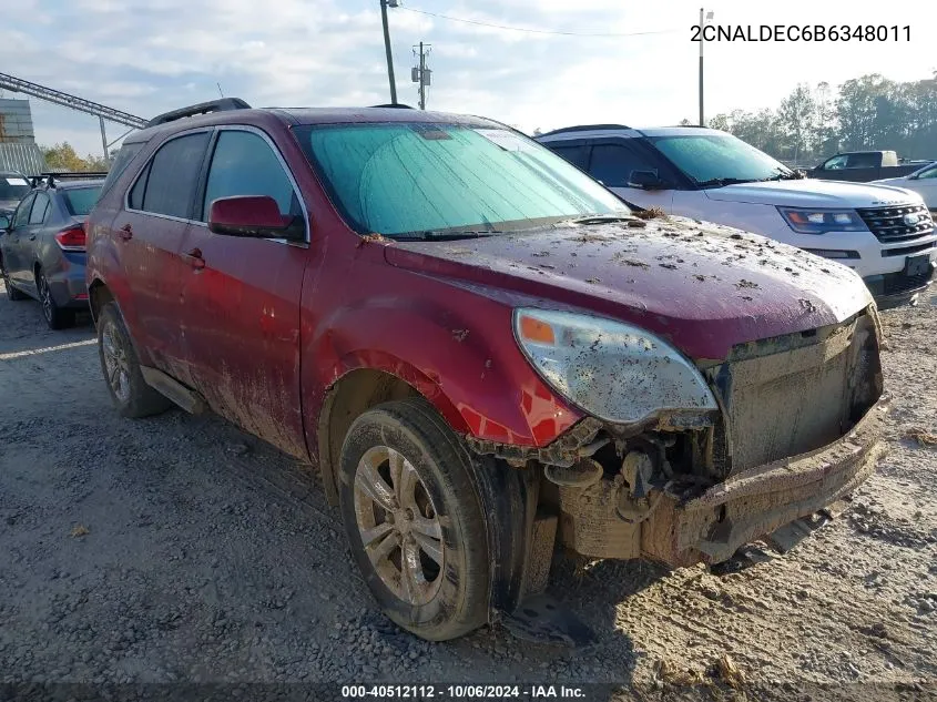 2CNALDEC6B6348011 2011 Chevrolet Equinox Lt