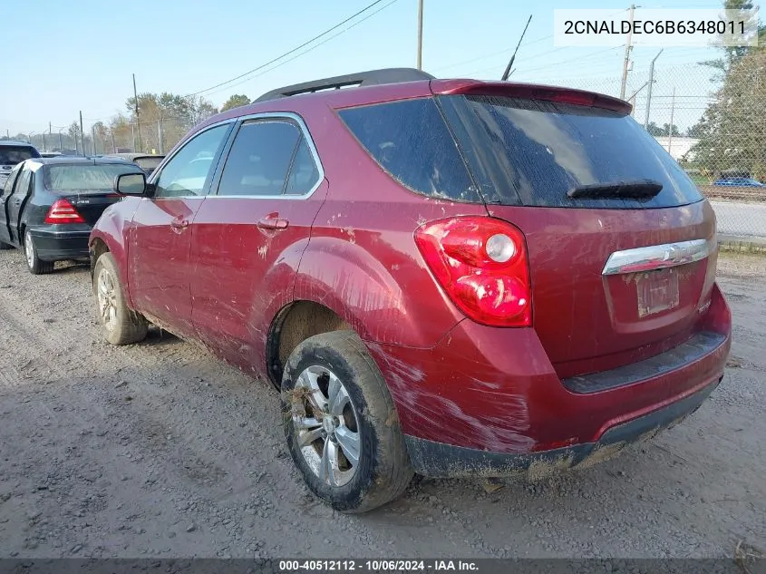 2CNALDEC6B6348011 2011 Chevrolet Equinox Lt