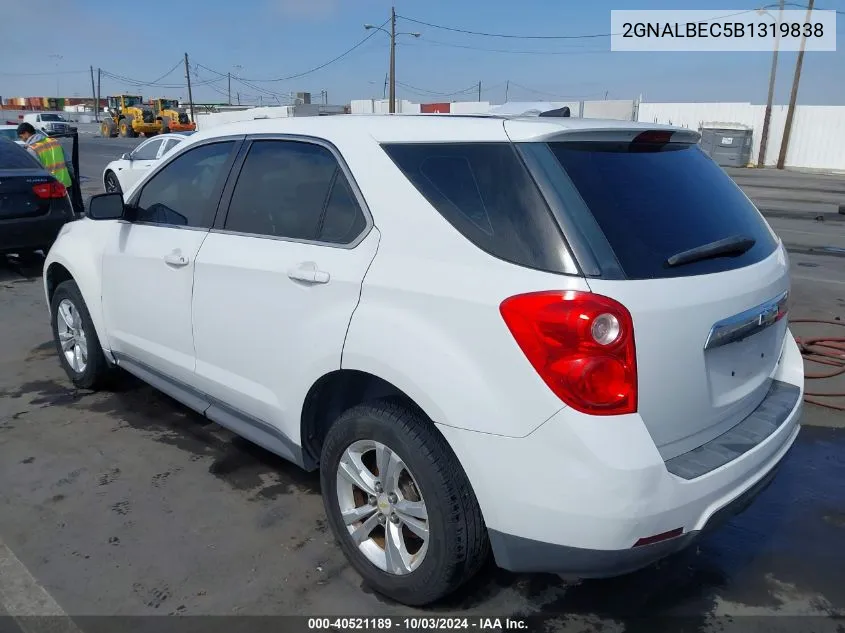 2011 Chevrolet Equinox Ls VIN: 2GNALBEC5B1319838 Lot: 40521189