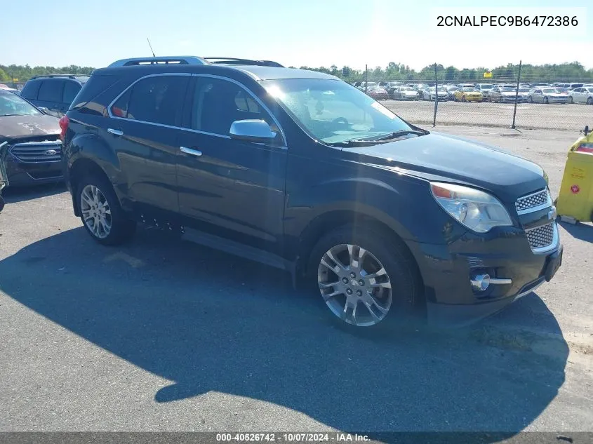 2CNALPEC9B6472386 2011 Chevrolet Equinox 2Lt