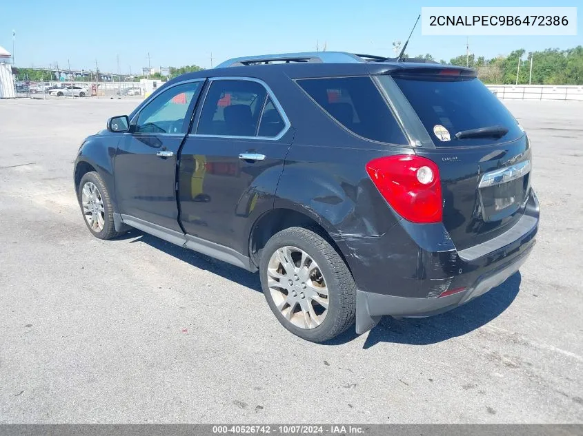 2CNALPEC9B6472386 2011 Chevrolet Equinox 2Lt