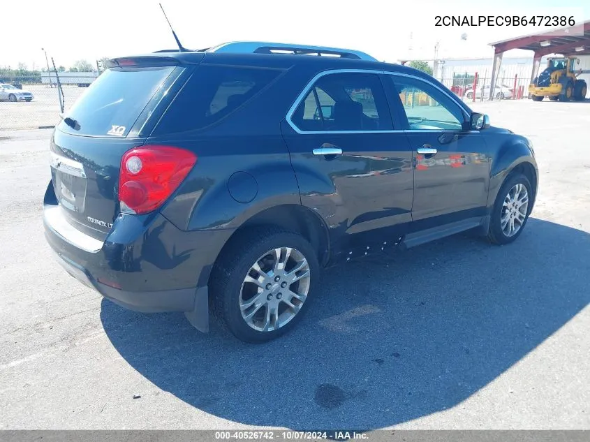 2CNALPEC9B6472386 2011 Chevrolet Equinox 2Lt