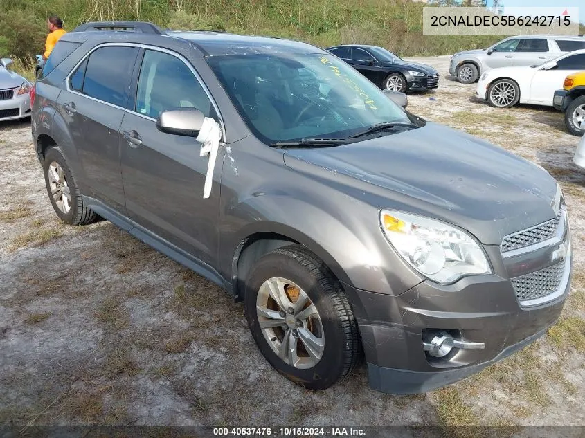 2011 Chevrolet Equinox 1Lt VIN: 2CNALDEC5B6242715 Lot: 40537476