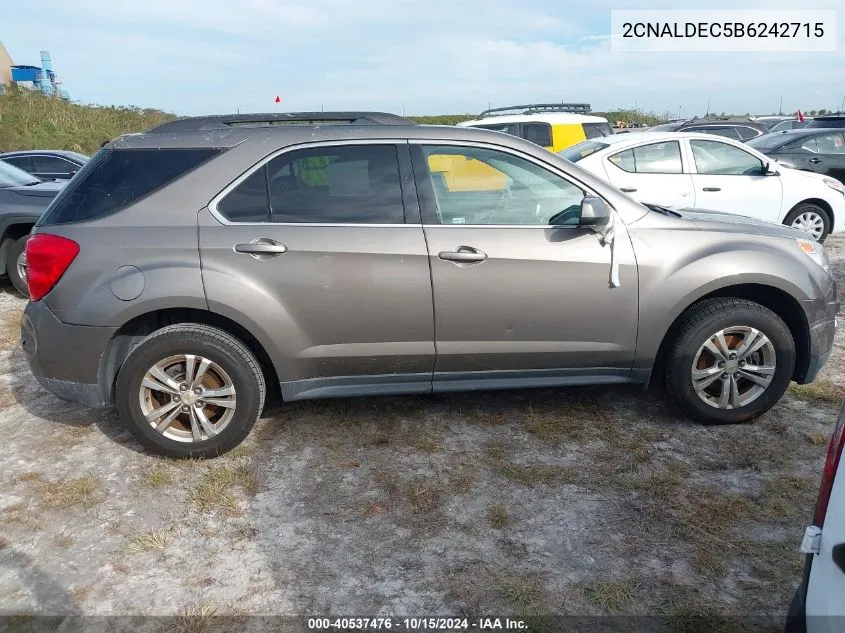 2011 Chevrolet Equinox 1Lt VIN: 2CNALDEC5B6242715 Lot: 40537476