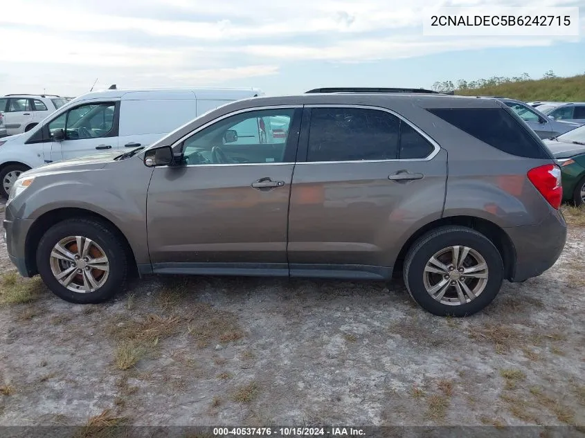 2011 Chevrolet Equinox 1Lt VIN: 2CNALDEC5B6242715 Lot: 40537476