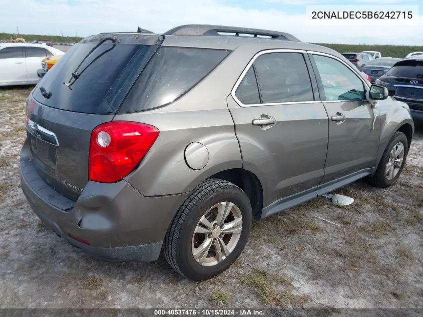 2011 Chevrolet Equinox 1Lt VIN: 2CNALDEC5B6242715 Lot: 40537476