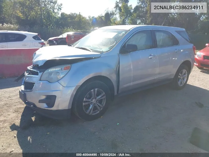 2CNALBEC3B6234911 2011 Chevrolet Equinox Ls