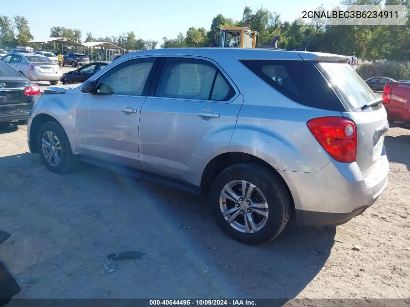 2CNALBEC3B6234911 2011 Chevrolet Equinox Ls