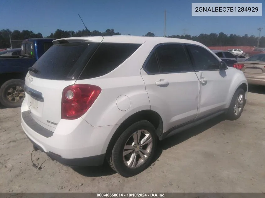 2GNALBEC7B1284929 2011 Chevrolet Equinox Ls