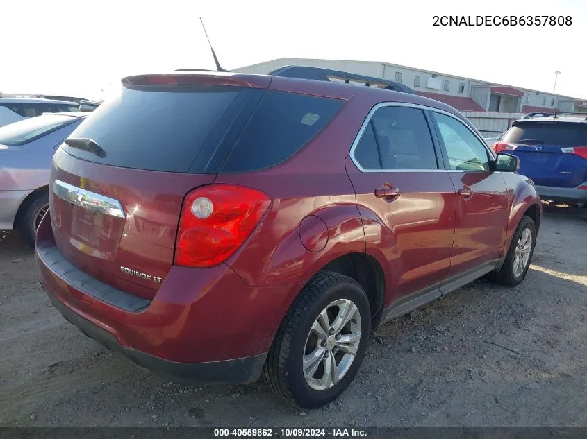 2011 Chevrolet Equinox 1Lt VIN: 2CNALDEC6B6357808 Lot: 40559862