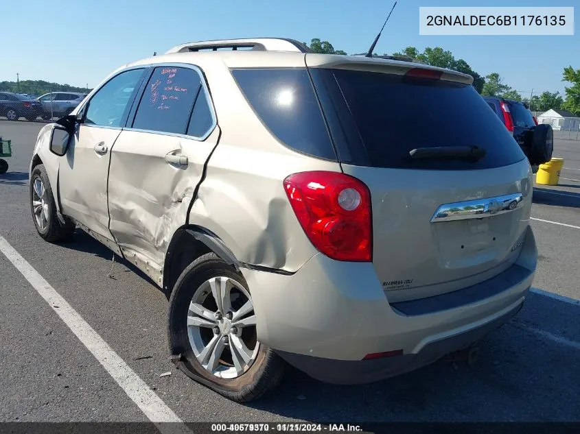 2011 Chevrolet Equinox 1Lt VIN: 2GNALDEC6B1176135 Lot: 40579370