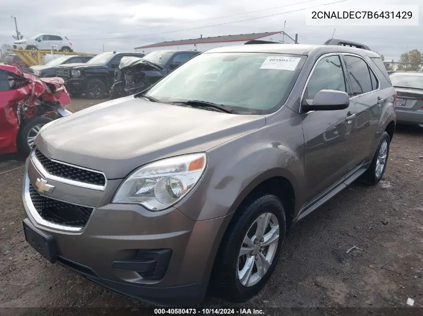 2CNALDEC7B6431429 2011 Chevrolet Equinox Lt