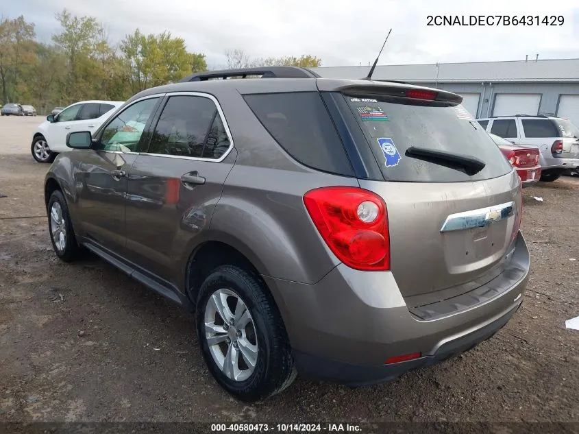 2CNALDEC7B6431429 2011 Chevrolet Equinox Lt