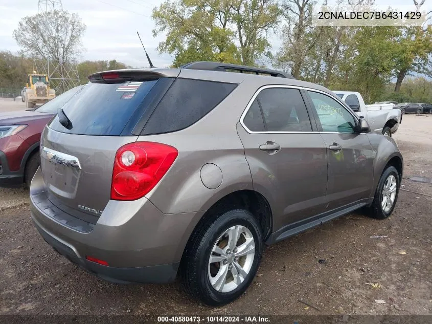 2CNALDEC7B6431429 2011 Chevrolet Equinox Lt