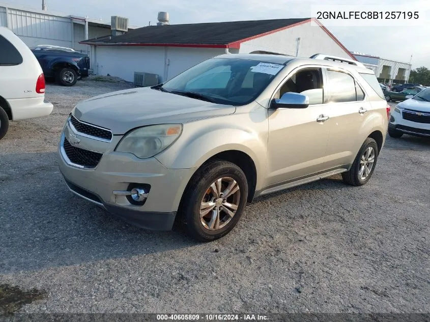 2011 Chevrolet Equinox Ltz VIN: 2GNALFEC8B1257195 Lot: 40605809