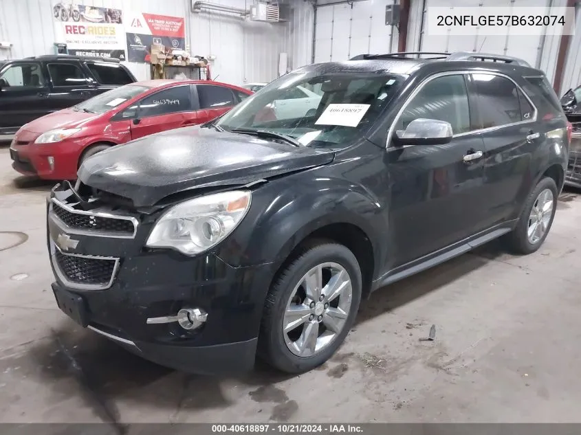 2011 Chevrolet Equinox Ltz VIN: 2CNFLGE57B632074 Lot: 40618897