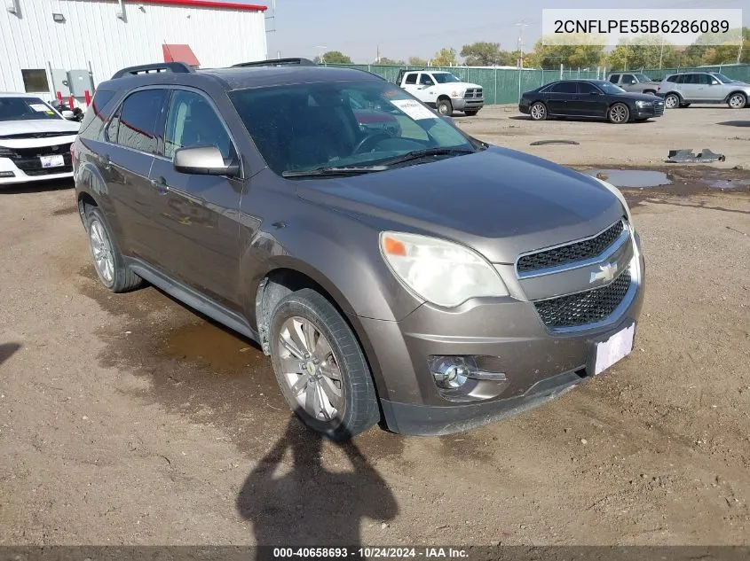 2011 Chevrolet Equinox 2Lt VIN: 2CNFLPE55B6286089 Lot: 40658693