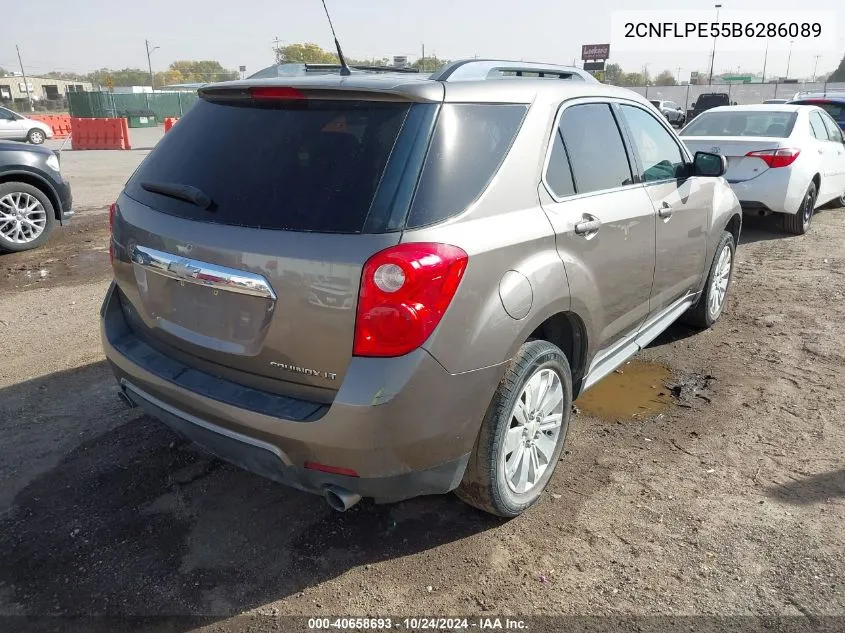 2011 Chevrolet Equinox 2Lt VIN: 2CNFLPE55B6286089 Lot: 40658693