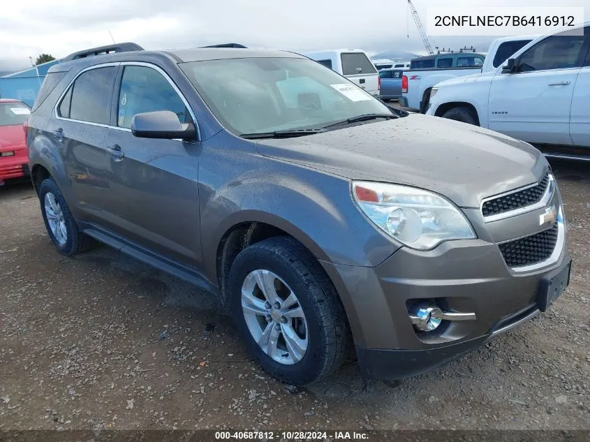 2011 Chevrolet Equinox 2Lt VIN: 2CNFLNEC7B6416912 Lot: 40687812