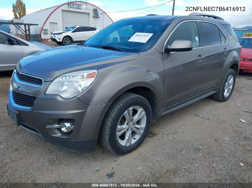 2011 Chevrolet Equinox 2Lt VIN: 2CNFLNEC7B6416912 Lot: 40687812