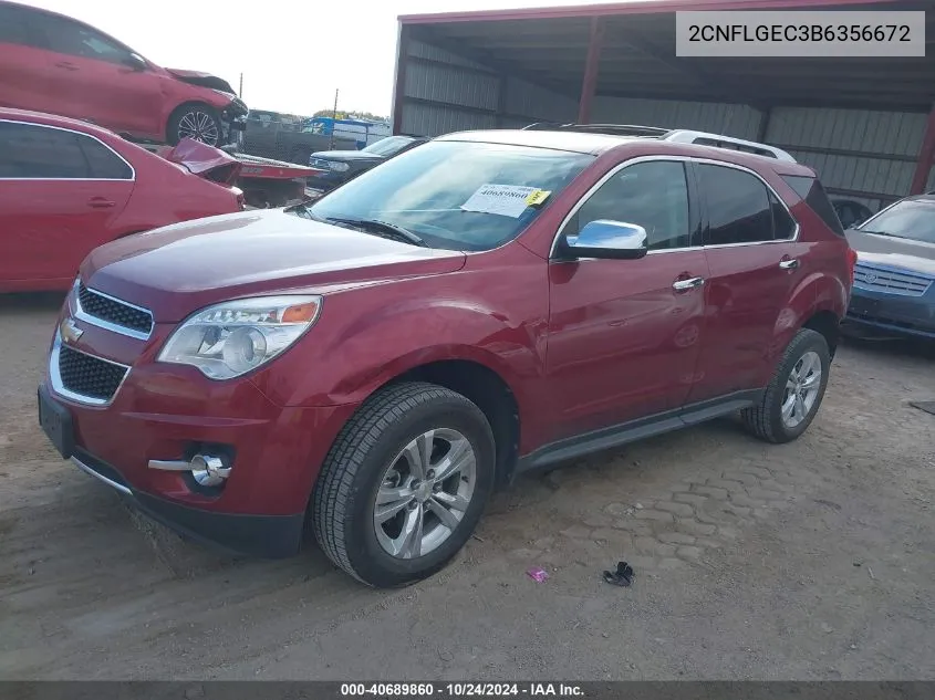 2CNFLGEC3B6356672 2011 Chevrolet Equinox Ltz