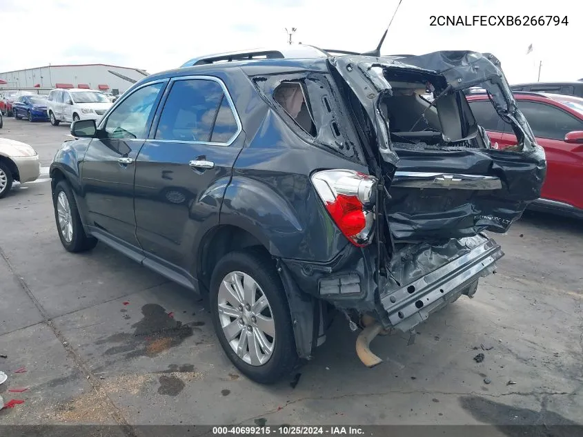 2CNALFECXB6266794 2011 Chevrolet Equinox Ltz