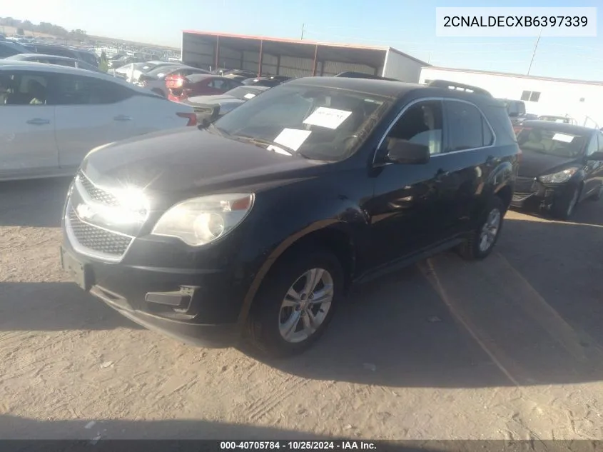 2011 Chevrolet Equinox 1Lt VIN: 2CNALDECXB6397339 Lot: 40705784