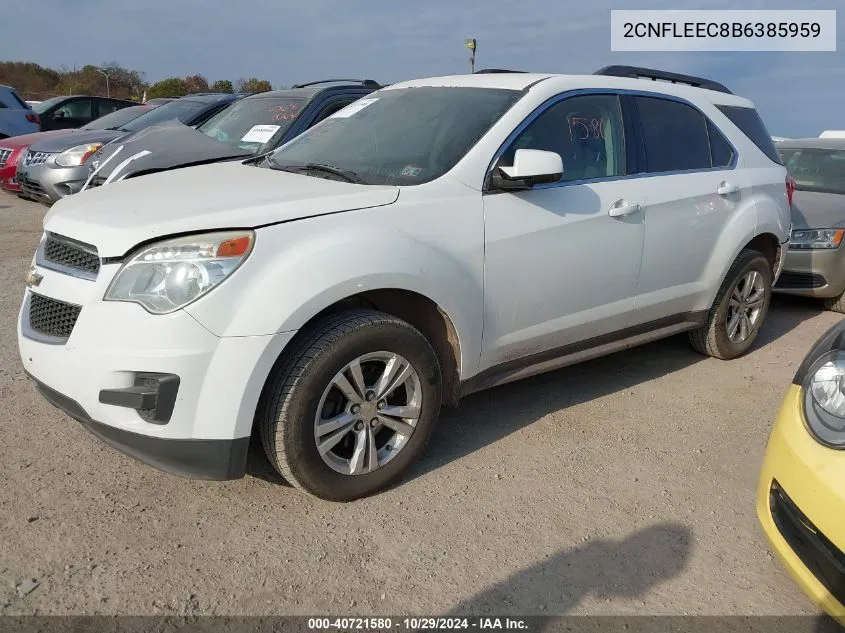 2011 Chevrolet Equinox 1Lt VIN: 2CNFLEEC8B6385959 Lot: 40721580