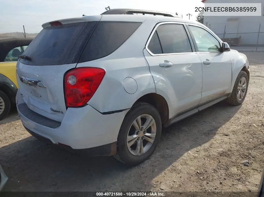 2011 Chevrolet Equinox 1Lt VIN: 2CNFLEEC8B6385959 Lot: 40721580