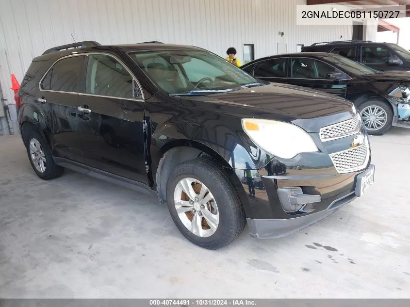 2011 Chevrolet Equinox 1Lt VIN: 2GNALDEC0B1150727 Lot: 40744491