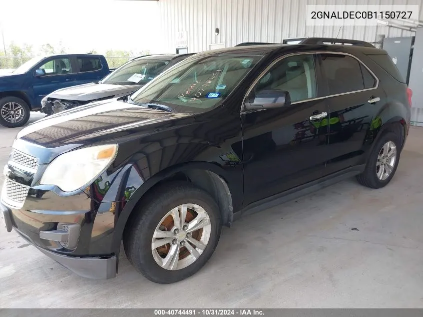 2011 Chevrolet Equinox 1Lt VIN: 2GNALDEC0B1150727 Lot: 40744491