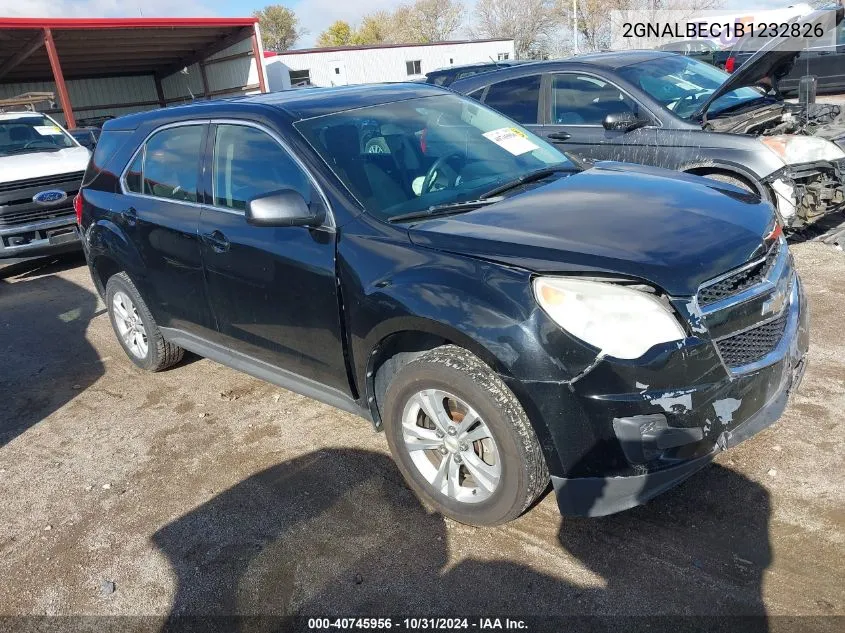 2011 Chevrolet Equinox Ls VIN: 2GNALBEC1B1232826 Lot: 40745956