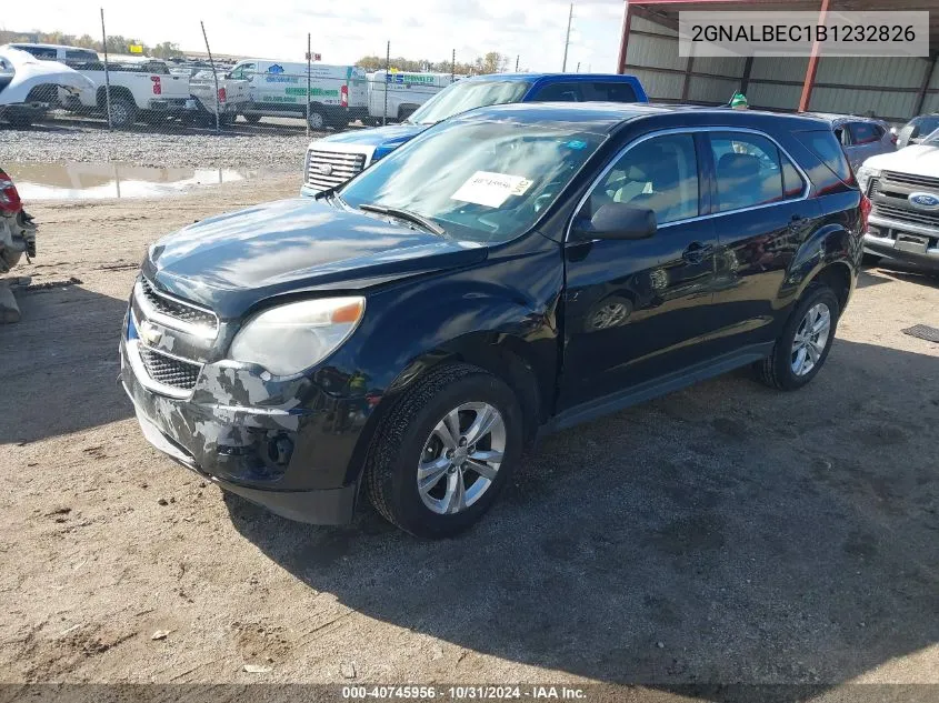 2GNALBEC1B1232826 2011 Chevrolet Equinox Ls