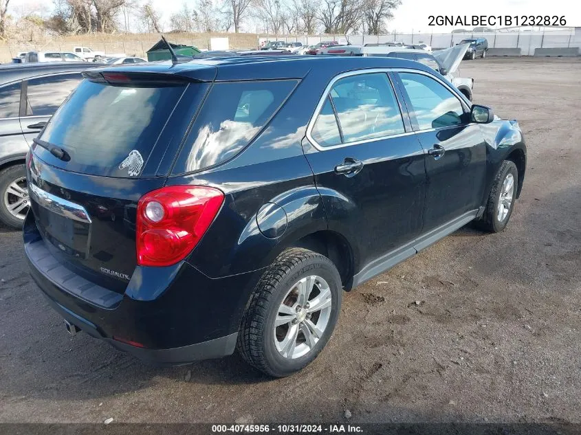 2GNALBEC1B1232826 2011 Chevrolet Equinox Ls