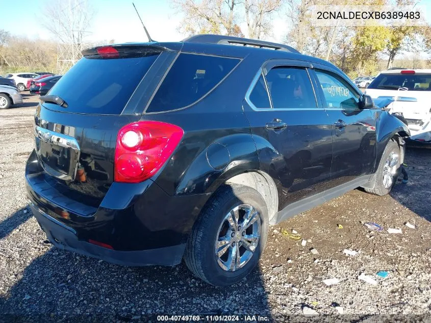 2011 Chevrolet Equinox 1Lt VIN: 2CNALDECXB6389483 Lot: 40749769