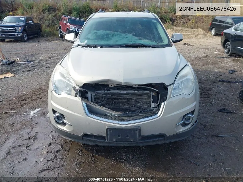 2011 Chevrolet Equinox 1Lt VIN: 2CNFLEEC0B6478426 Lot: 40751226