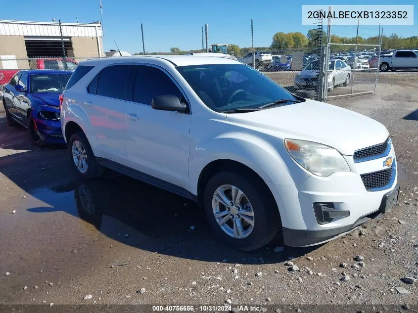 2011 Chevrolet Equinox Ls VIN: 2GNALBECXB1323352 Lot: 40756656