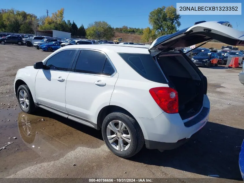 2011 Chevrolet Equinox Ls VIN: 2GNALBECXB1323352 Lot: 40756656