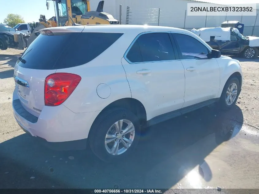 2011 Chevrolet Equinox Ls VIN: 2GNALBECXB1323352 Lot: 40756656