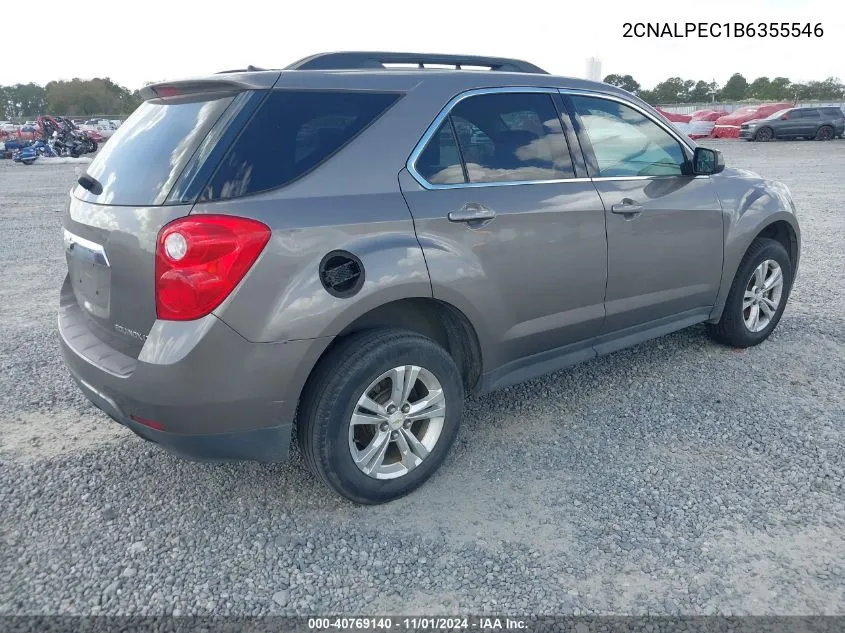 2011 Chevrolet Equinox 2Lt VIN: 2CNALPEC1B6355546 Lot: 40769140